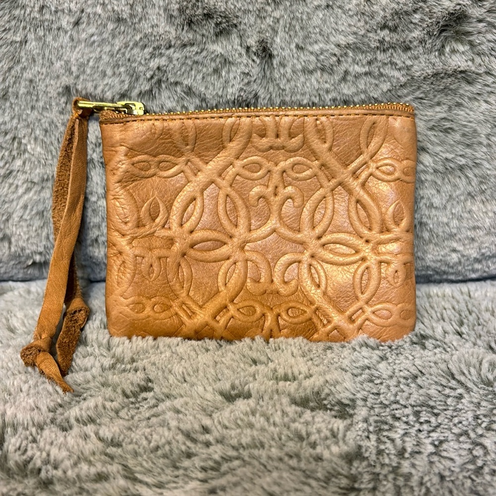 Mercantile for Alex and Ant Embossed Small Leather Pouch